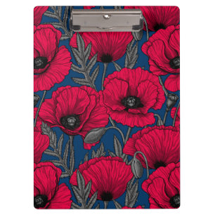 Carpeta De Pinza Jardín de adormidera nocturno