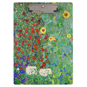 Carpeta De Pinza Jardín De Granjas Gustav Klimt Con Pintado De Sunf