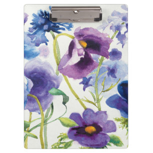 Carpeta De Pinza Jardín mezclado azul y púrpura