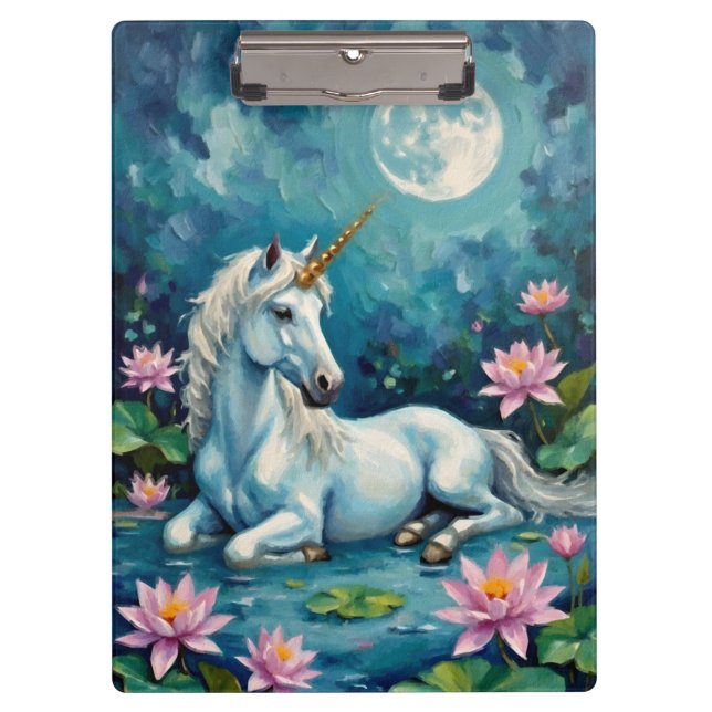 Carpeta De Pinza Jardín Místico de Unicornio (Anverso)