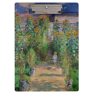 Carpeta De Pinza Jardín Monet Vetheuil Pintura Impresionista
