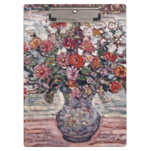 Carpeta De Pinza Jarrón de flores, Zinnias por Maurice Prendergast