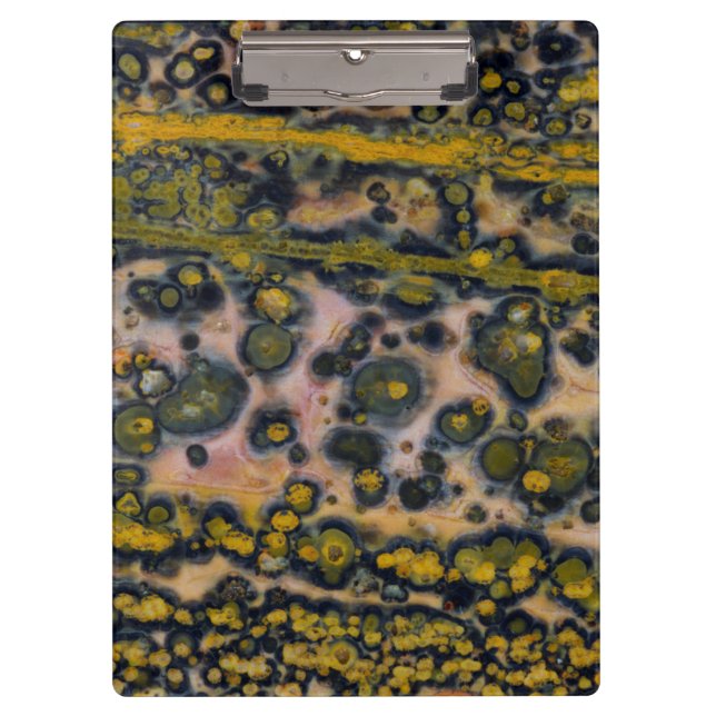 Carpeta De Pinza Jasper de Océano de mancha amarilla (Anverso)