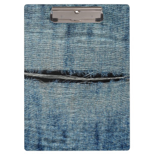 Carpeta De Pinza Jeans arrancados