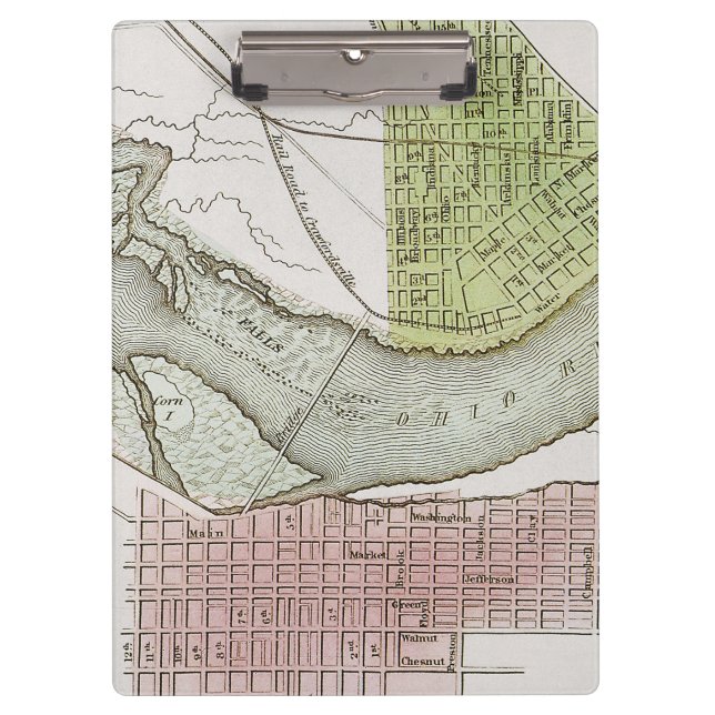 CARPETA DE PINZA JEFFERSONVILLE, INDIANA: MAPA (Anverso)