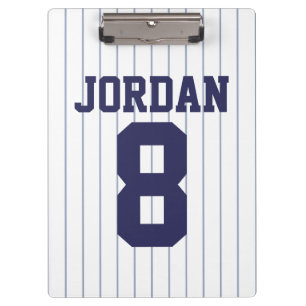 Carpeta De Pinza Jersey de béisbol con nombre y número personalizad