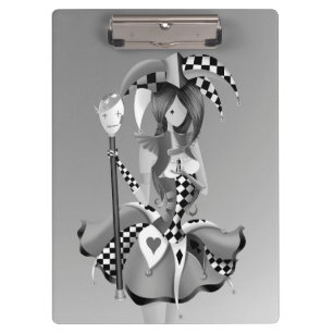 Carpeta De Pinza Jester Caprichoso y Rey de las Marionetas Gris
