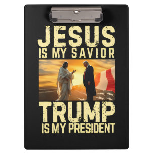 Carpeta De Pinza Jesús Trump - Jesús es mi Señor Salvador