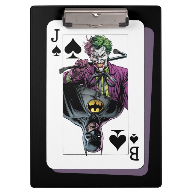 Carpeta De Pinza Joker and Batman Spade Playing Card Illustration (Anverso)