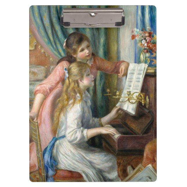 Carpeta De Pinza Jóvenes Chicas en Piano - Pierre Renoir (Anverso)