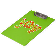 JOY en los Navidades, franjas rojas y verdes