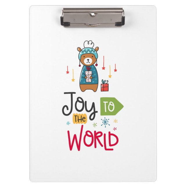 Carpeta de pinza Joy to the World (Anverso)
