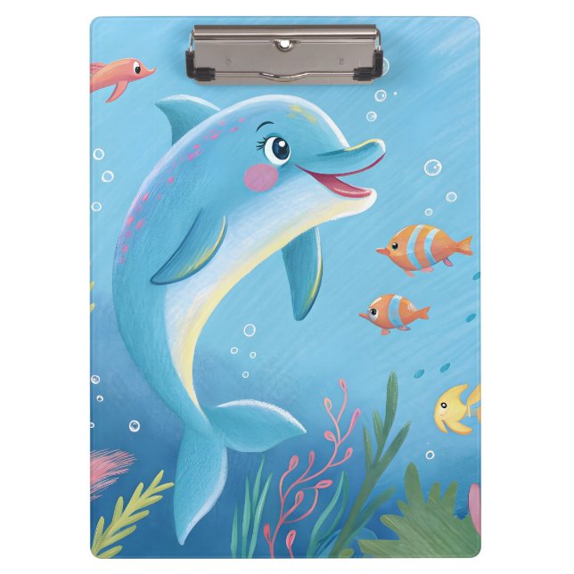 Carpeta De Pinza Joyful Dolphin Moments (Anverso)