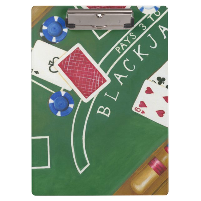 Carpeta De Pinza Juego de Blackjack con chuletas de Chariklia Zarri (Anverso)