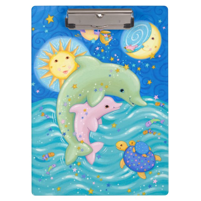 Carpeta De Pinza Juego de los delfínes (Anverso)