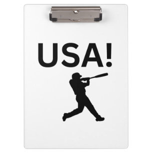 Carpeta De Pinza jugador de béisbol de EE. UU. usando punto como pe