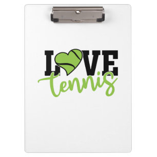 Carpeta De Pinza Jugador de Tenis Amo el Tenis