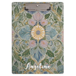 Carpeta De Pinza Kaleidoscopio floral personalizado