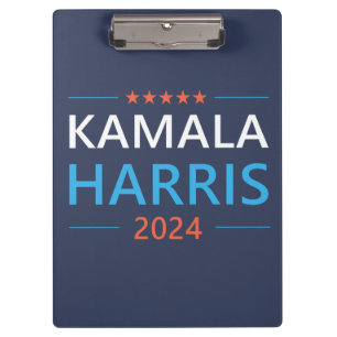 Carpeta De Pinza Kamala Harris por el demócrata presidente 2024