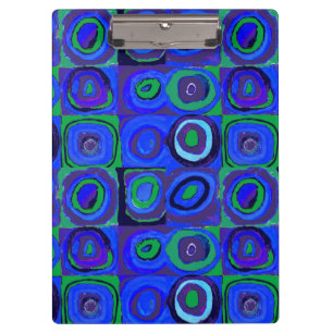 Carpeta De Pinza Kandinsky Farbstudie Blue Quadrate Square Circle