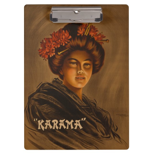 Carpeta De Pinza Karama: Actriz japonesa Romance Geisha (Anverso)