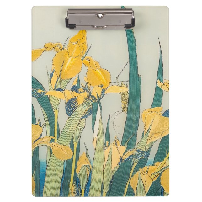 Carpeta De Pinza Katsushika Hokusai - Grasshopper e Iris (Anverso)