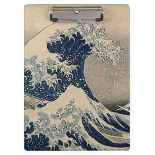 Carpeta De Pinza Katsushika Hokusai. La gran ola de Kanagawa