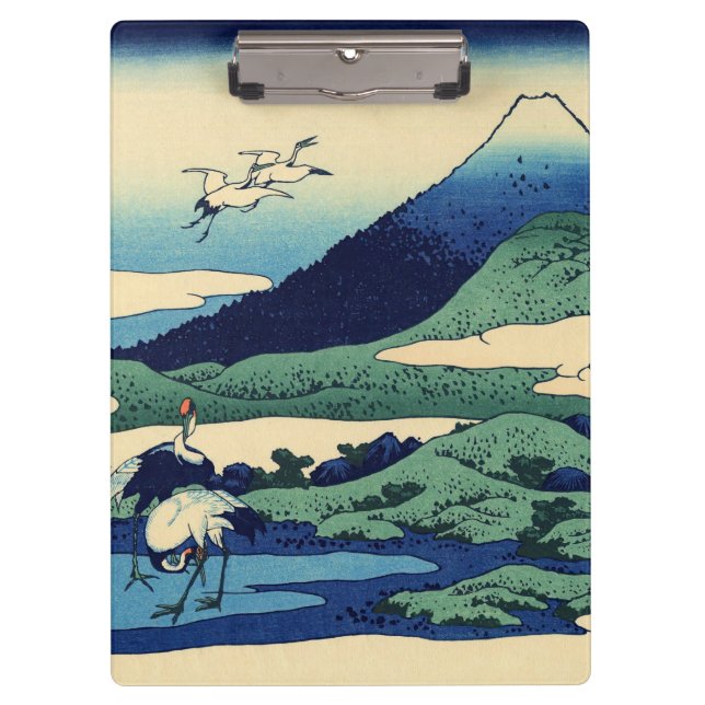 Carpeta De Pinza Katsushika Hokusai - Umegawa en la provincia de Sa (Anverso)