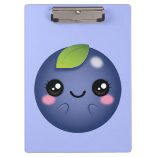 Carpeta De Pinza Kawaii Blueberry