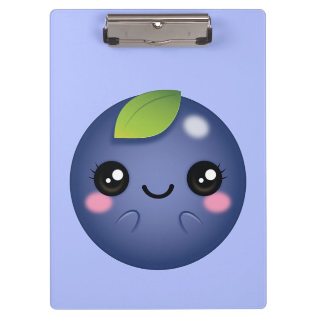 Carpeta De Pinza Kawaii Blueberry (Anverso)