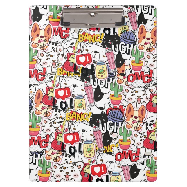 Carpeta De Pinza kawaii funny pet design - cute animal lover  (Anverso)