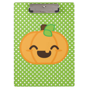 Carpeta De Pinza Kawaii Jack O Lantern Pumpkin Clip Board