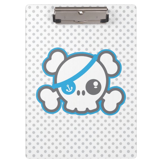 Carpeta De Pinza Kawaii Pirate Skull Clip Board (Anverso)