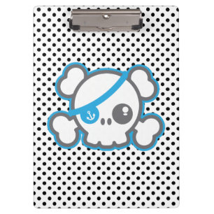 Carpeta De Pinza Kawaii Pirate Skull Clip Board