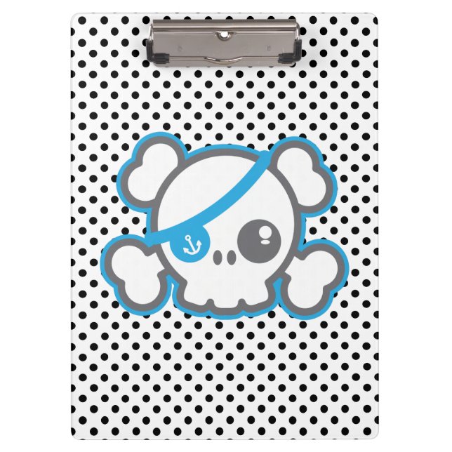 Carpeta De Pinza Kawaii Pirate Skull Clip Board (Anverso)