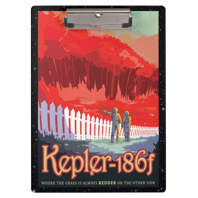 Carpeta De Pinza Kepler 186f Donde la hierba está siempre roja (Anverso)