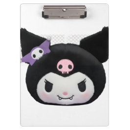 Carpeta De Pinza Kuromi and My Melody plushie clipboard