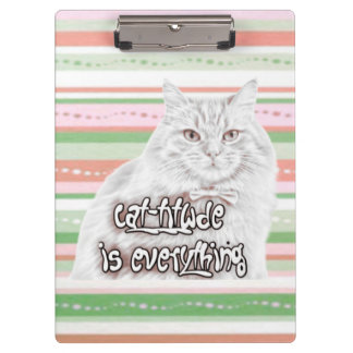 Carpeta De Pinza La actitud felina lo es todo — lleva tu confianza 