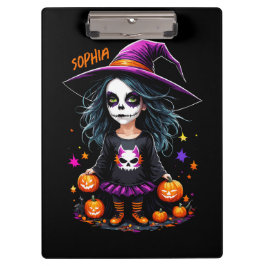 Carpeta De Pinza La adorable bruja de Halloween de Kawaii
