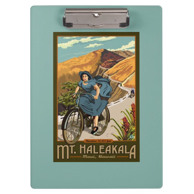 Carpeta De Pinza La bicicleta del Mt. Haleakala monta Hawaii (Anverso)