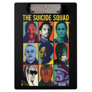 Carpeta De Pinza La brigada suicida   Retro Grid Con Amanda Waller