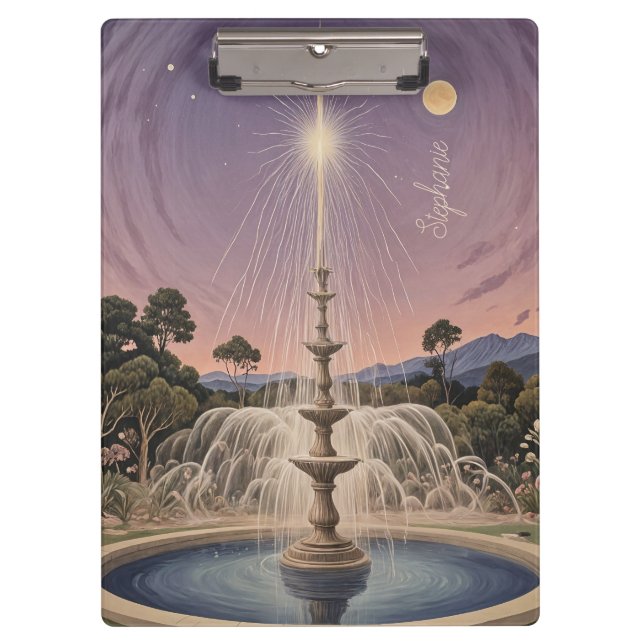 Carpeta De Pinza La canción de cuna de lavanda personalizada (Anverso)