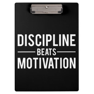 Carpeta De Pinza La disciplina supera la motivación - Inspiradora