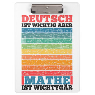 Carpeta De Pinza La escuela es importante, pero la matemática es im