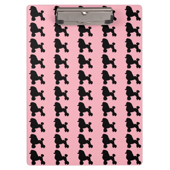 Carpeta De Pinza La falda rosada del caniche inspiró el tablero (Anverso)