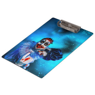 Carpeta De Pinza La figura siniestra de payaso de Halloween de Slip