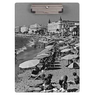 Carpeta De Pinza La Francia vintage Cannes la playa