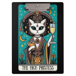 Carpeta De Pinza La gata sacerdotisa del Tarot Bruja mística