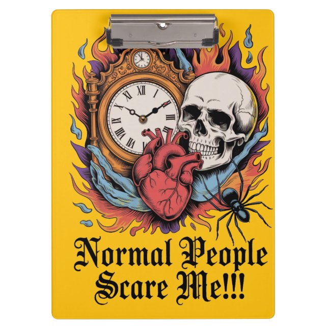 Carpeta De Pinza La gente normal me asusta (Anverso)