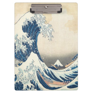 Carpeta De Pinza La gran ola del Kanagawa Ukiyo-e japonés